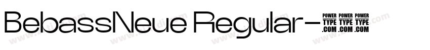 BebassNeue Regular字体转换